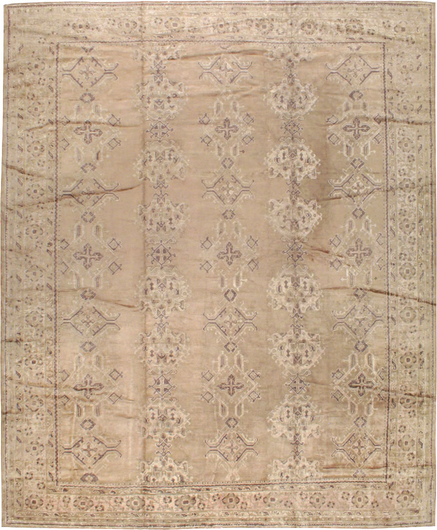 Vintage Turkish Oushak Carpet, No.10034 - Galerie Shabab