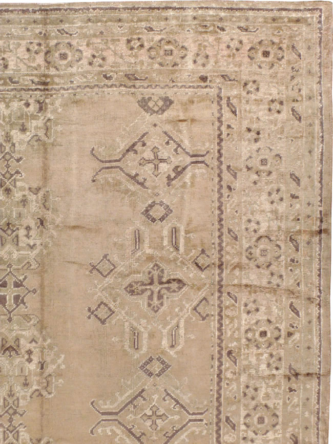 Vintage Turkish Oushak Carpet, No.10034 - Galerie Shabab
