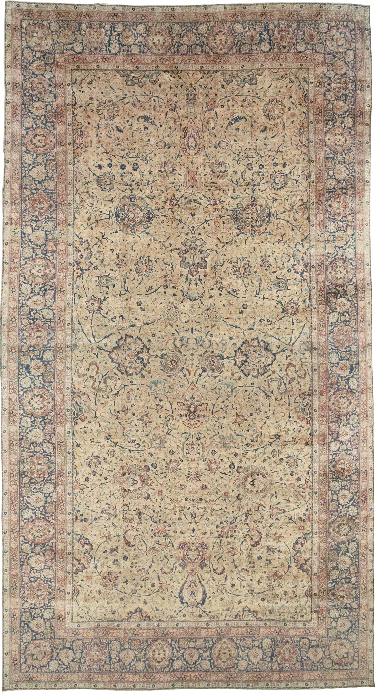 Antique Persian Lavar Kerman Oversize Carpet, No.11001 - Galerie Shabab