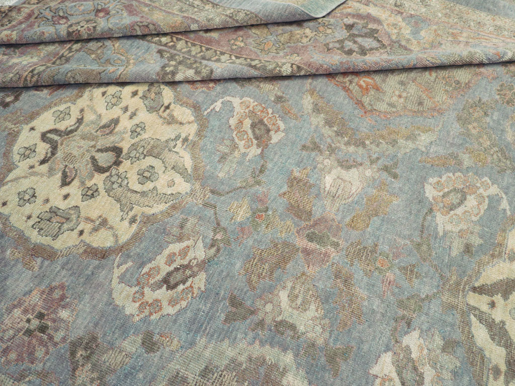 Antique Persian Sultanabad Square Room Size Carpet, No.11018 - Galerie Shabab