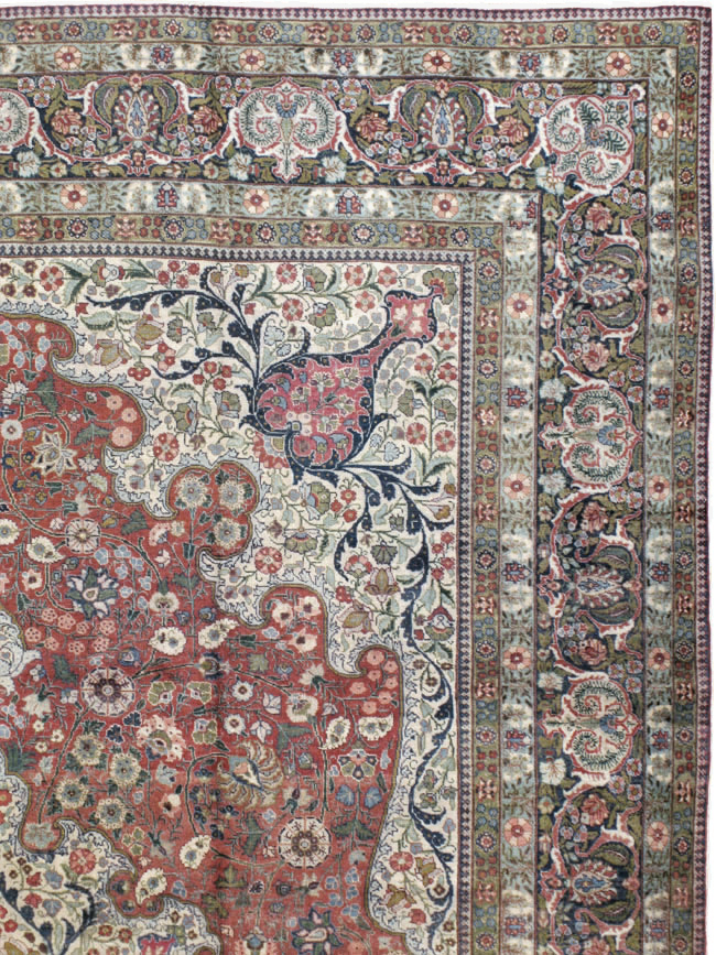 Antique Persian Tabriz Carpet, No.11514 - Galerie Shabab