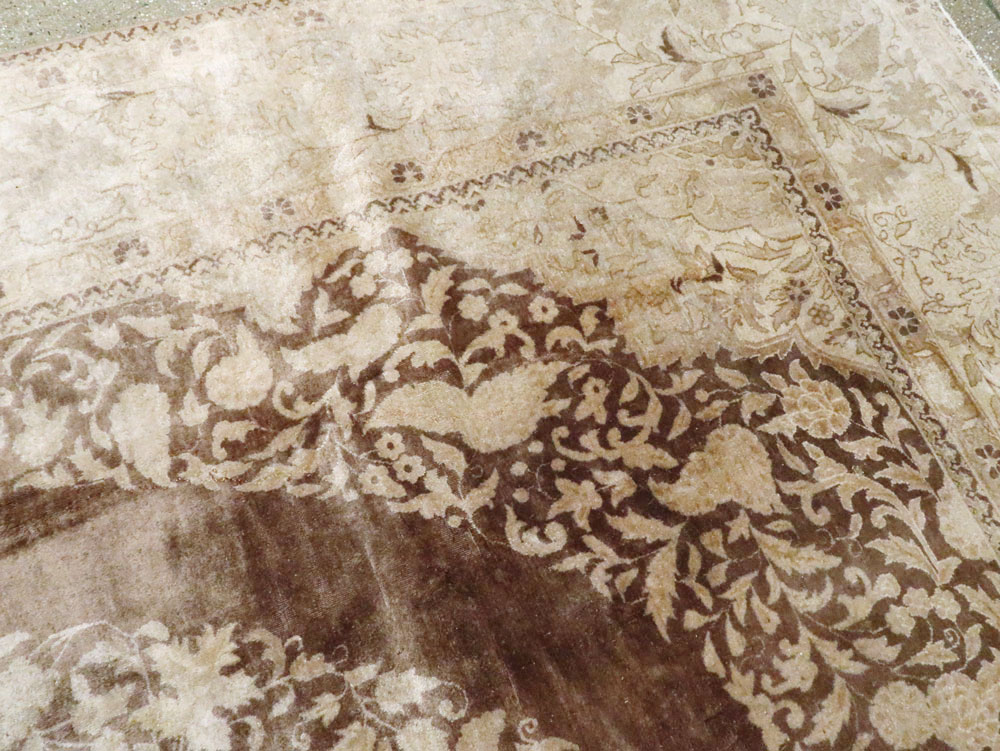 Vintage Persian Tabriz Carpet, No.11675 - Galerie Shabab