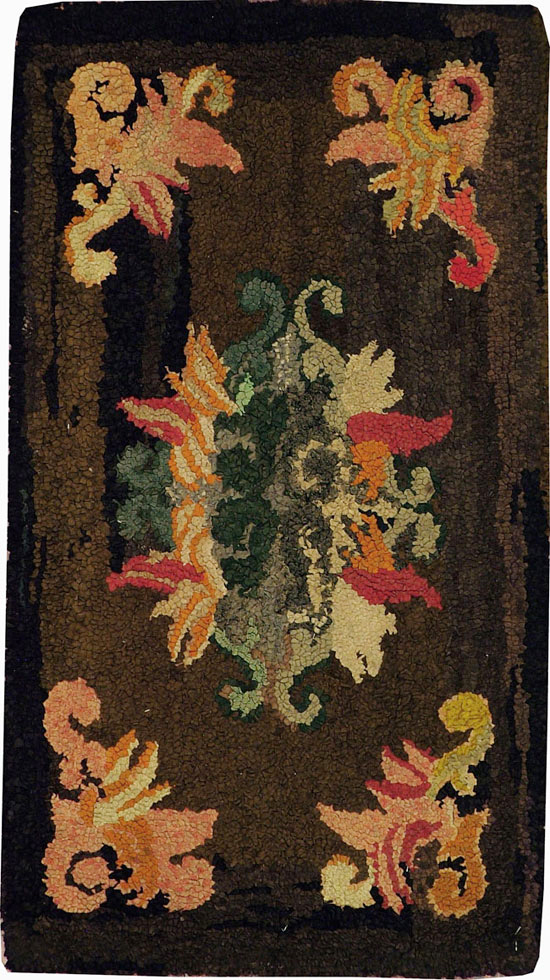 Vintage American Hook Rug, No.11726 - Galerie Shabab