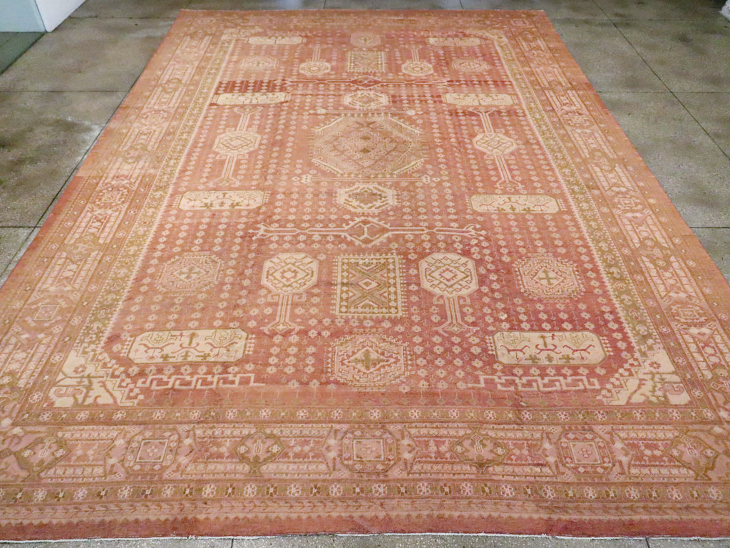 Vintage Turkish Oushak Carpet, No.11745 - Galerie Shabab