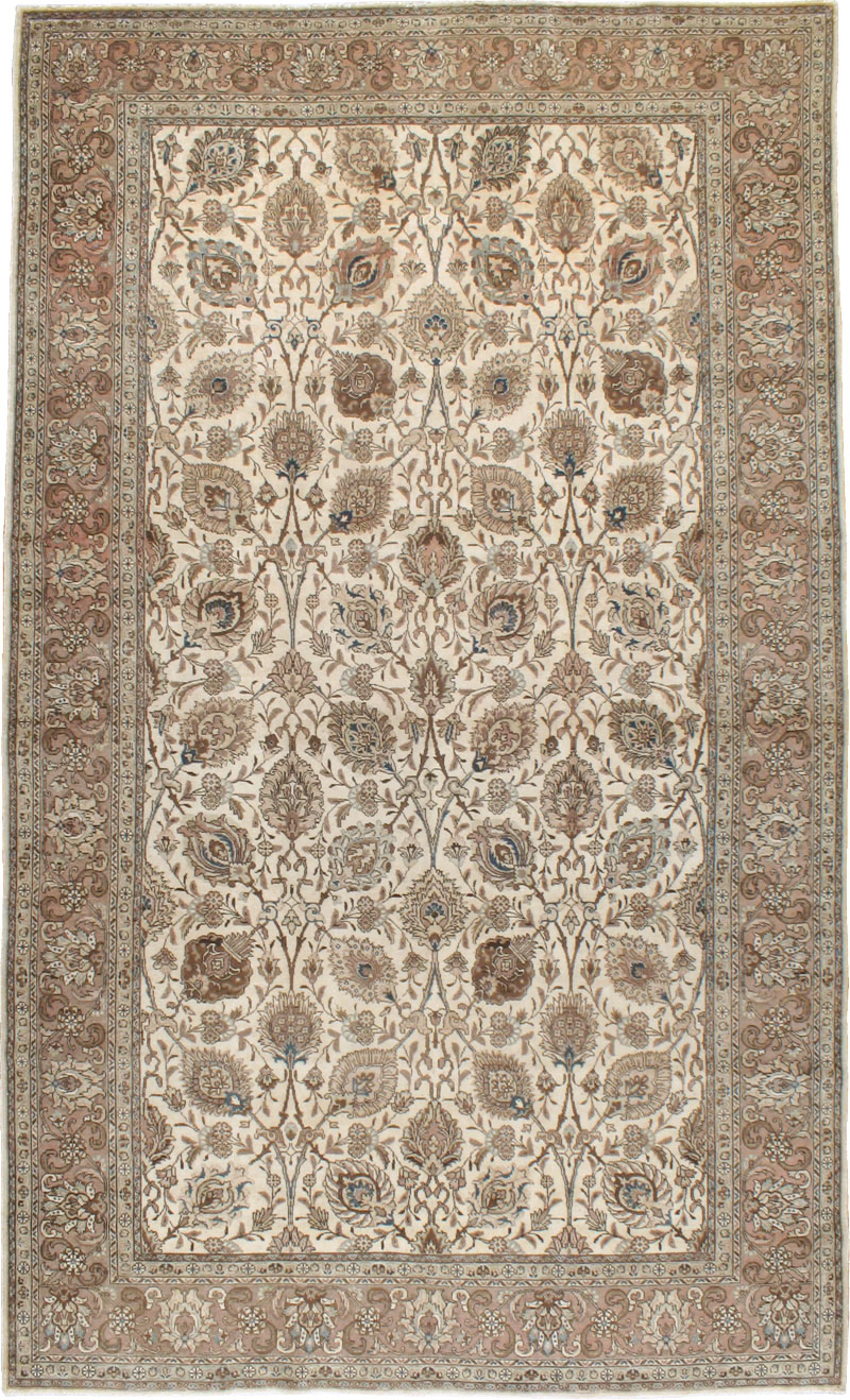 Vintage Persian Tabriz Carpet, No.11792 - Galerie Shabab