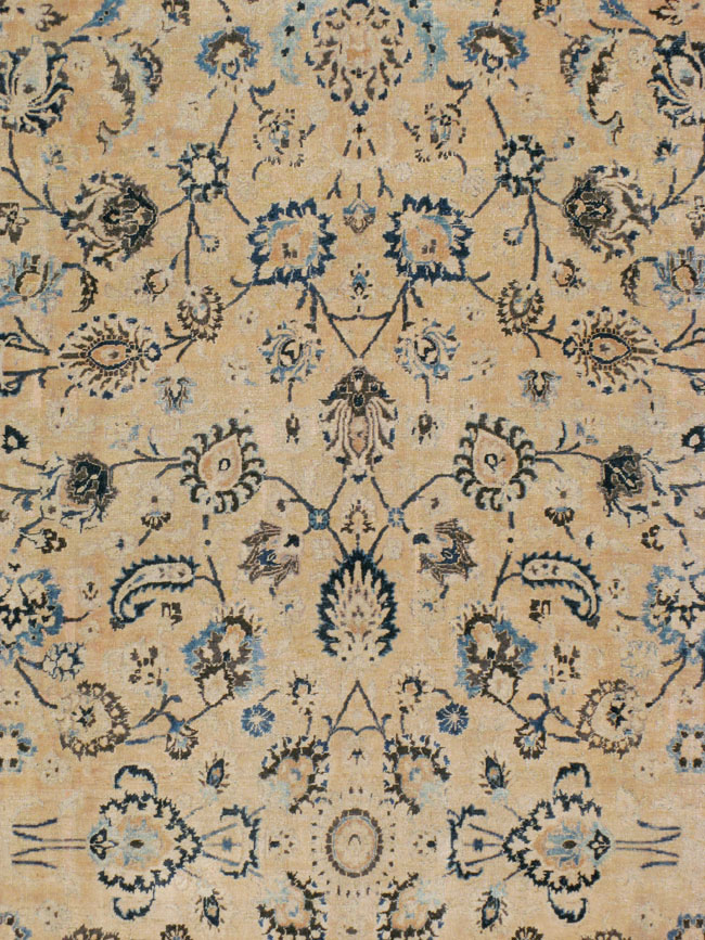 Vintage Persian Mashad Carpet, No.11800 - Galerie Shabab