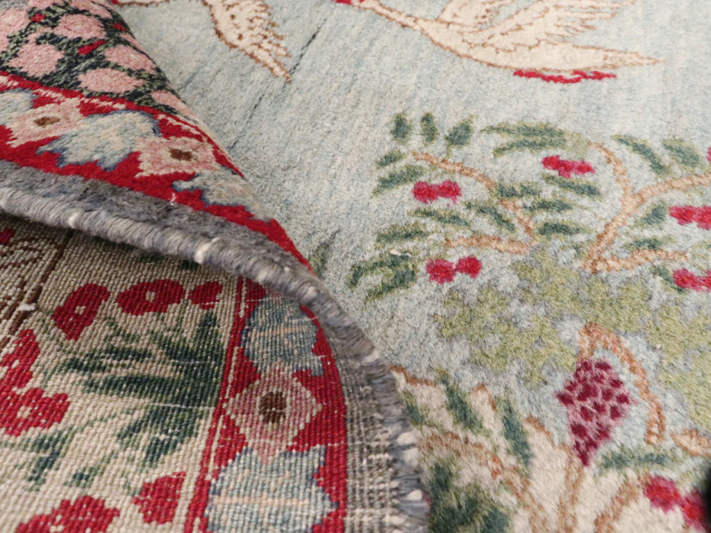 Vintage Persian Tabriz Pictorial Rug, No.11830 - Galerie Shabab