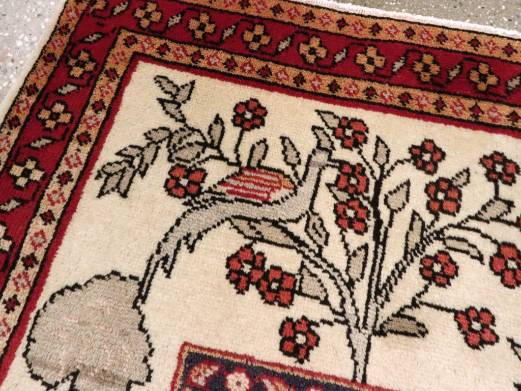 Vintage Persian Tabriz Pictorial Rug (Pair: 1 of 2), No.11849 - Galerie Shabab