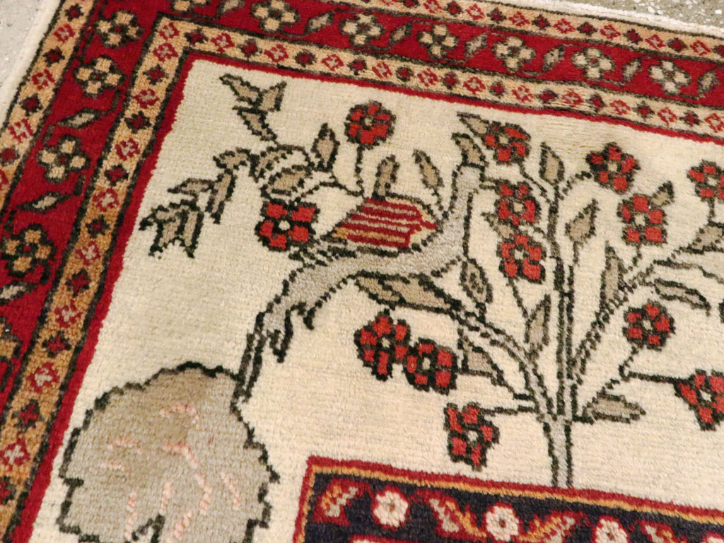 Vintage Persian Tabriz Pictorial Rug (Pair: 2 of 2), No.11850 - Galerie Shabab