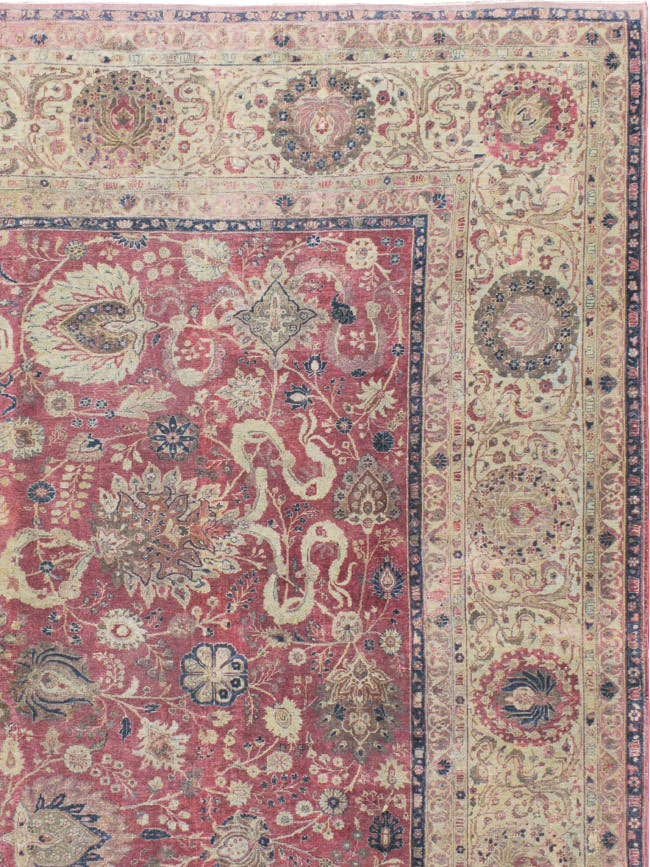 Antique Persian Tabriz Carpet, No.11907 - Galerie Shabab