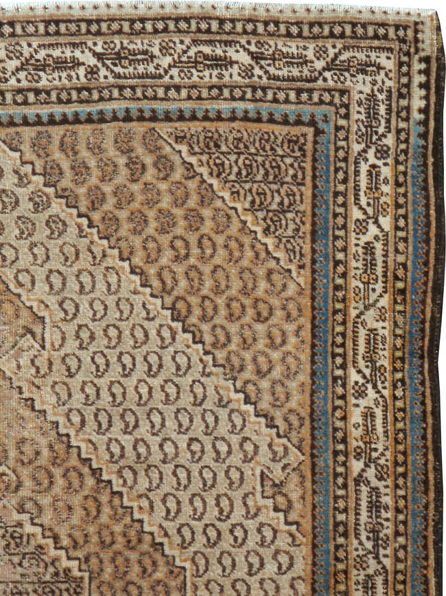 Antique Persian Tabriz Rug (Pair: 2 of 2), No.11964 - Galerie Shabab