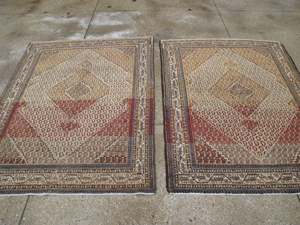 Antique Persian Tabriz Rug (Pair: 2 of 2), No.11964 - Galerie Shabab