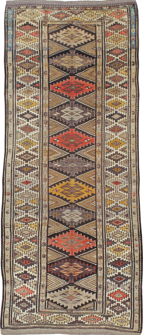 Antique Persian Kurdish Rug, No.12155 - Galerie Shabab