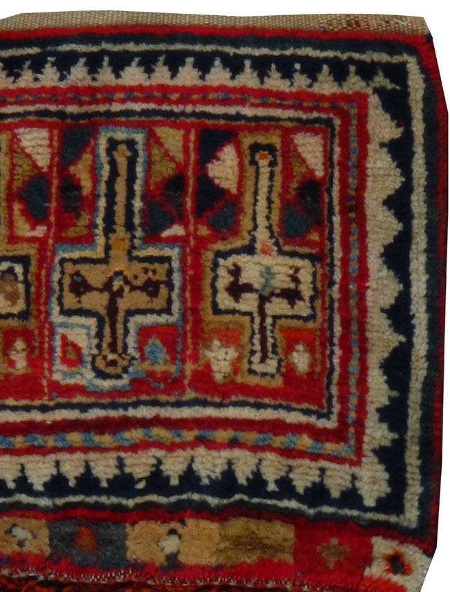 Antique Persian Saddlebags Rug, No.12198 - Galerie Shabab