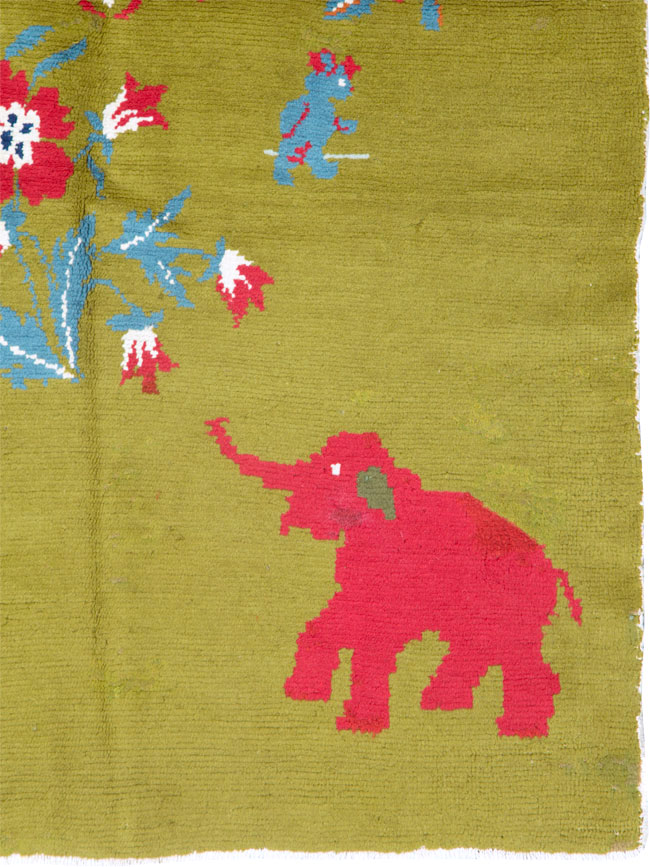 Vintage Swedish Pictorial Rug, No.12293 - Galerie Shabab