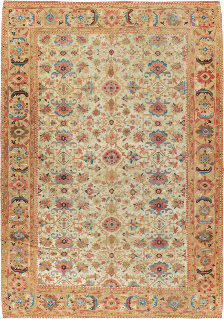 Antique Persian Mahal Rug, No.12318 - Galerie Shabab