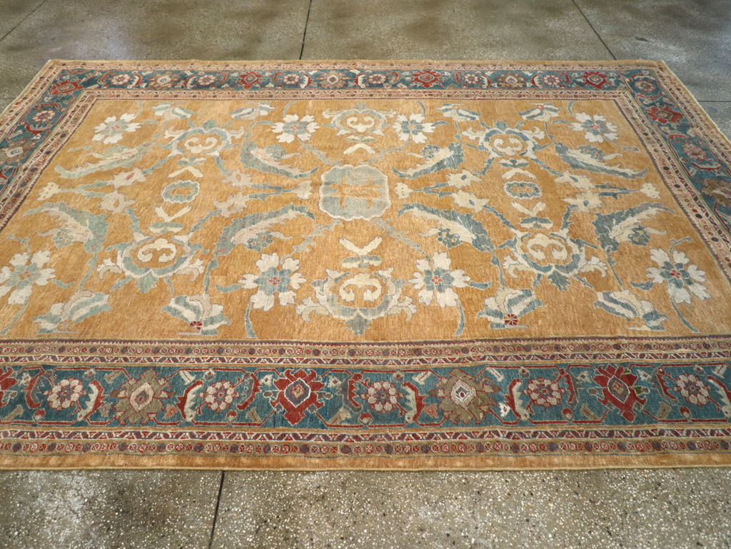 Antique Persian Mahal Small Room Size Carpet, No.12328 - Galerie Shabab