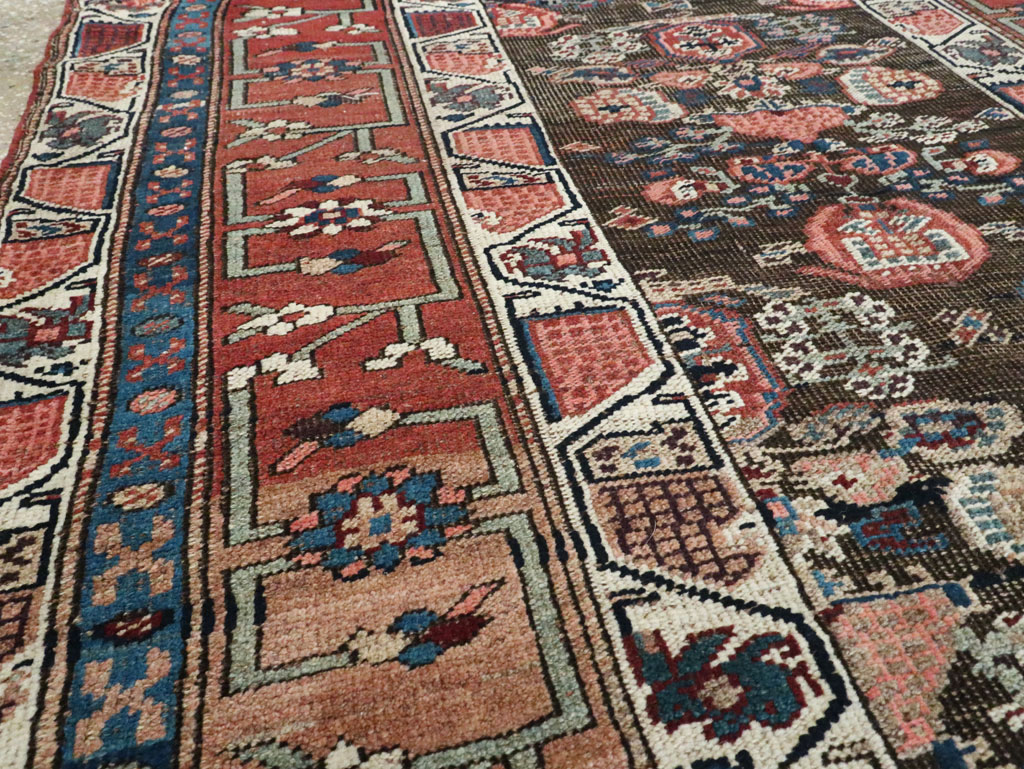 Antique Persian Bidjar Wide Gallery Runner, No.12607 - Galerie Shabab
