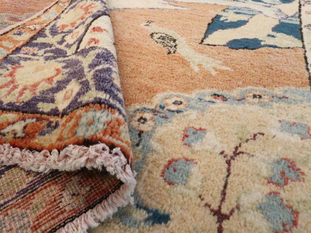 Vintage Turkish Kayseri Pictorial  Rug, No.12789 - Galerie Shabab