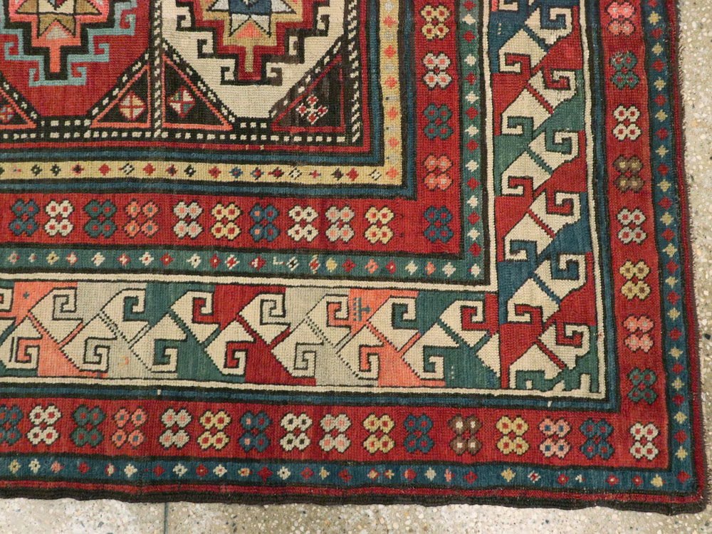 Antique Caucasian Shirvan Rug, No.12955 - Galerie Shabab