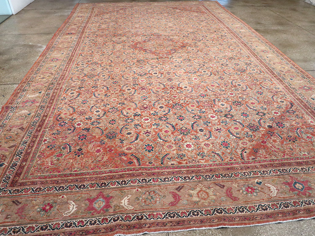 Antique Persian Mahal Large Carpet, No.13087 - Galerie Shabab