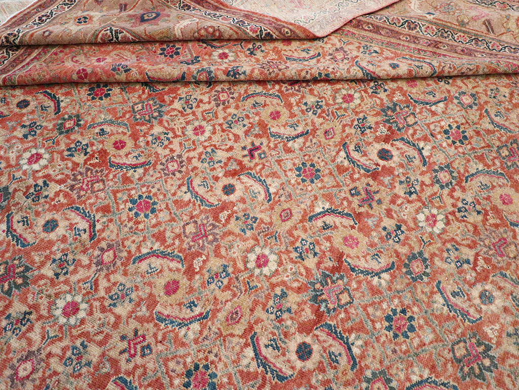 Antique Persian Mahal Large Carpet, No.13087 - Galerie Shabab