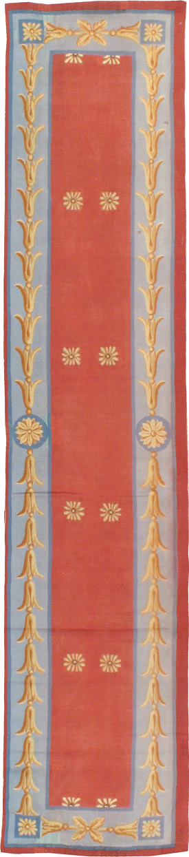 Vintage French Aubusson Runner, No.13097 - Galerie Shabab