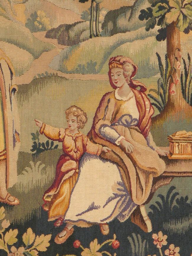 Antique French Tapestry, No.13436 - Galerie Shabab