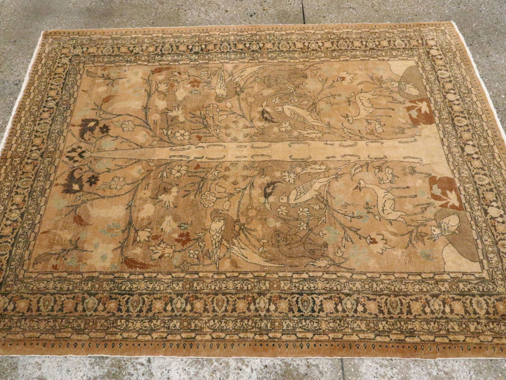 Antique Persian Tabriz Pictorial Carpet, No.13541 - Galerie Shabab