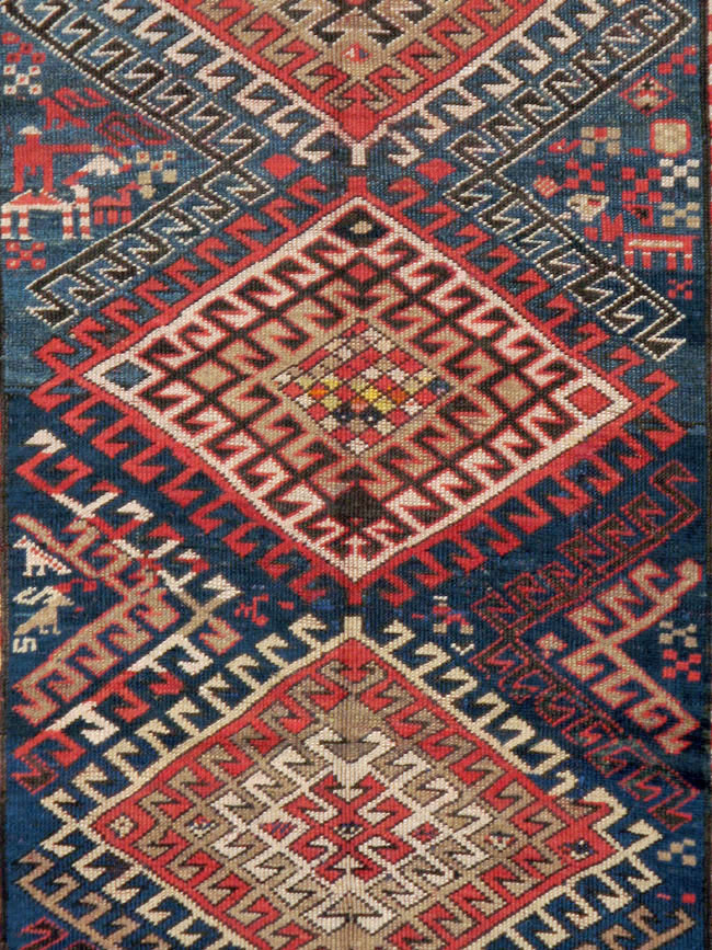Antique Caucasian Kazak Rug, No.13717 - Galerie Shabab