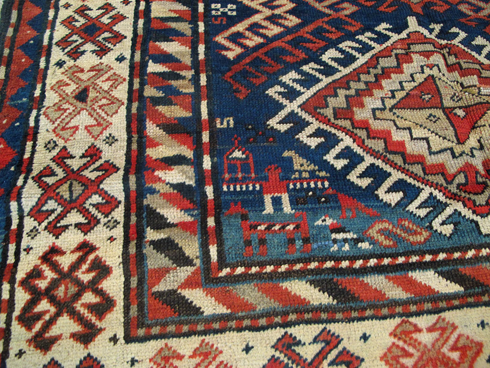 Antique Caucasian Kazak Rug, No.13717 - Galerie Shabab