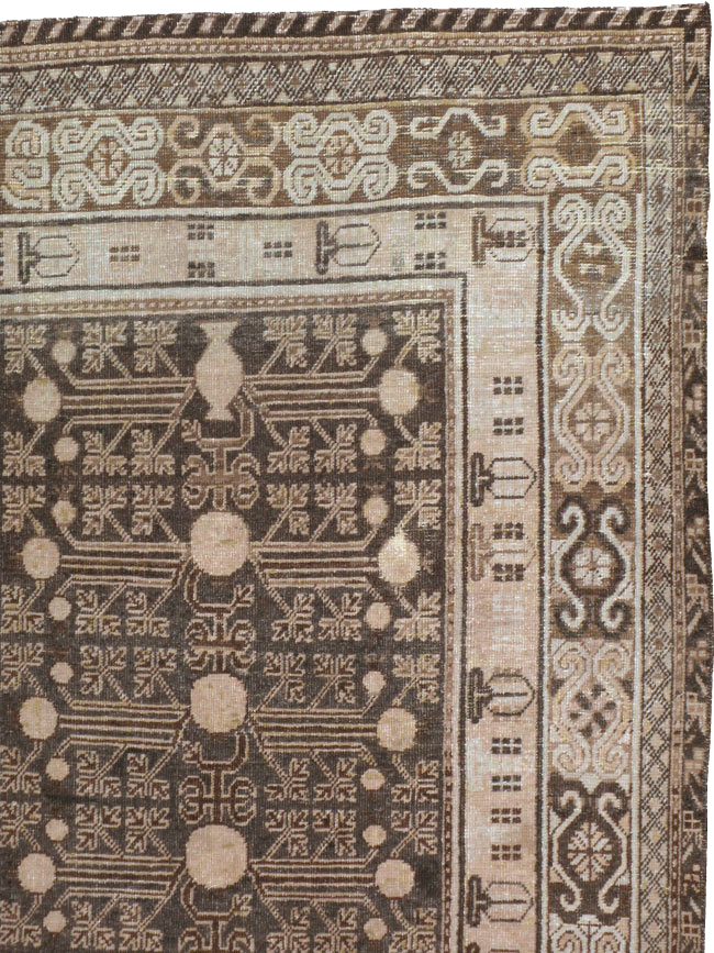 Antique East Turkestan Khotan Rug, No.13824 - Galerie Shabab