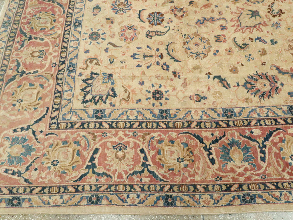 Vintage Persian Tabriz Carpet, No.13937 - Galerie Shabab