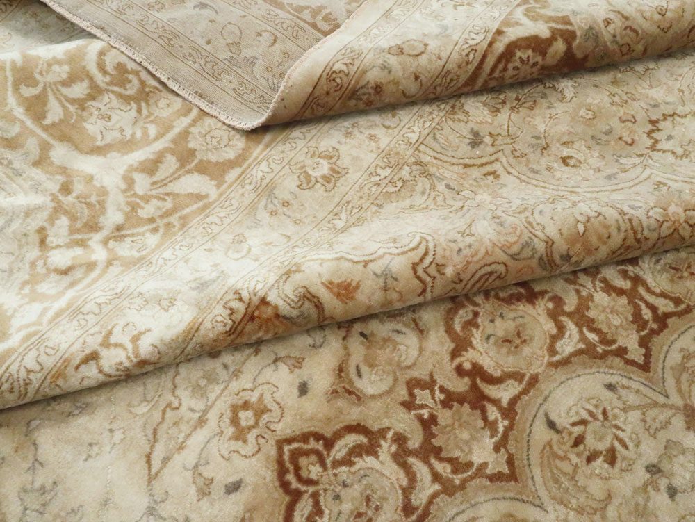 Vintage Persian Tabriz Square Carpet, No.14307 - Galerie Shabab