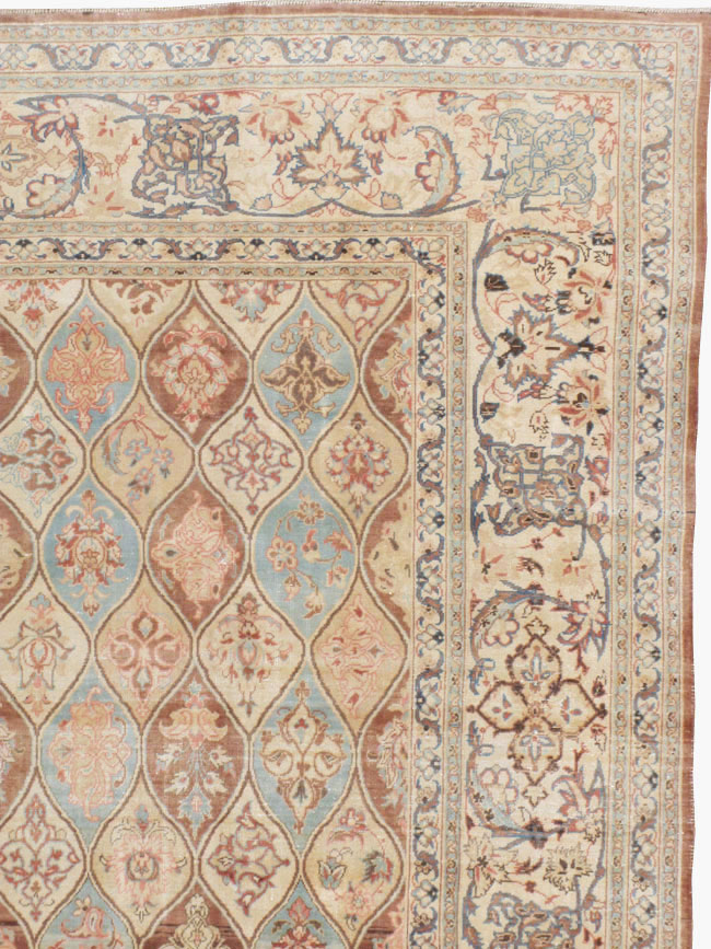 Vintage Persian Kashan Carpet, No.14830 - Galerie Shabab