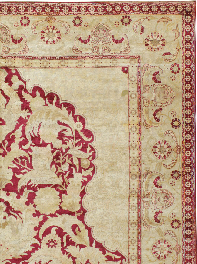 Antique Indian Agra Carpet, No.15046 - Galerie Shabab