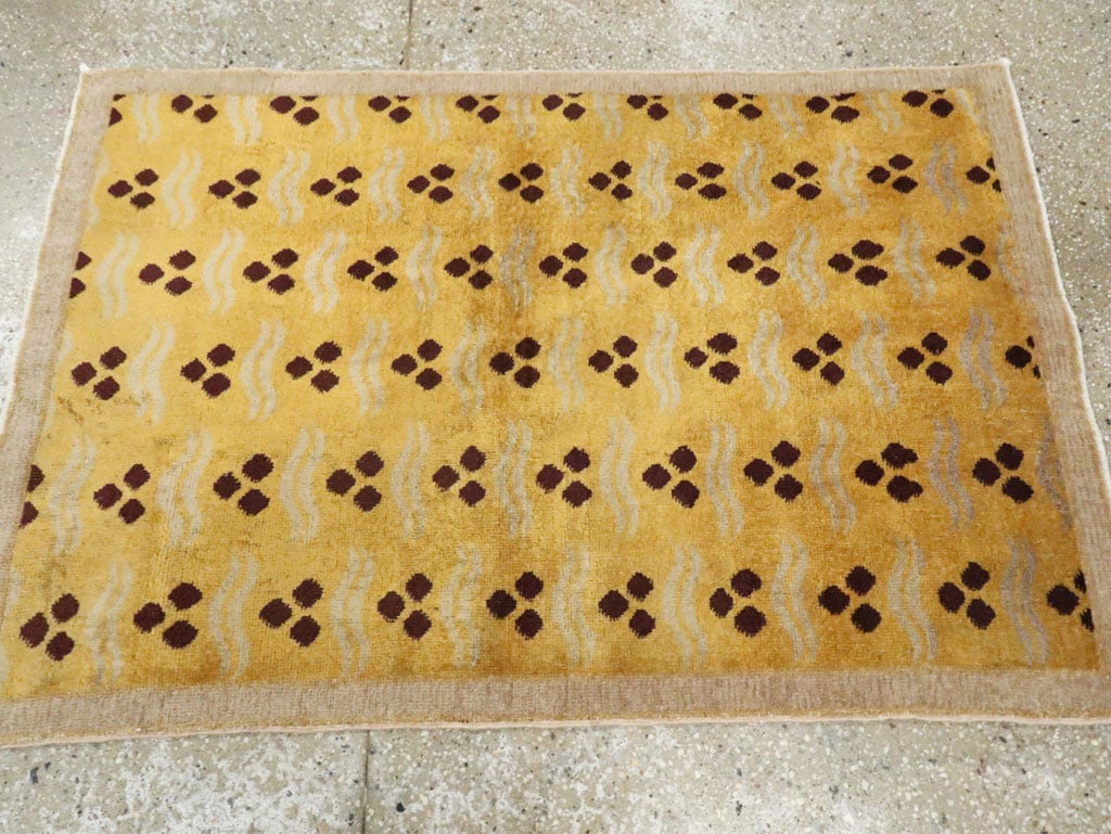 Vintage Turkish Anatolian Deco Rug, No.15237 - Galerie Shabab