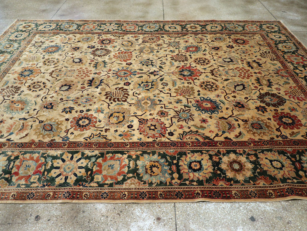 Vintage Persian Tabriz Carpet, No.15379 - Galerie Shabab