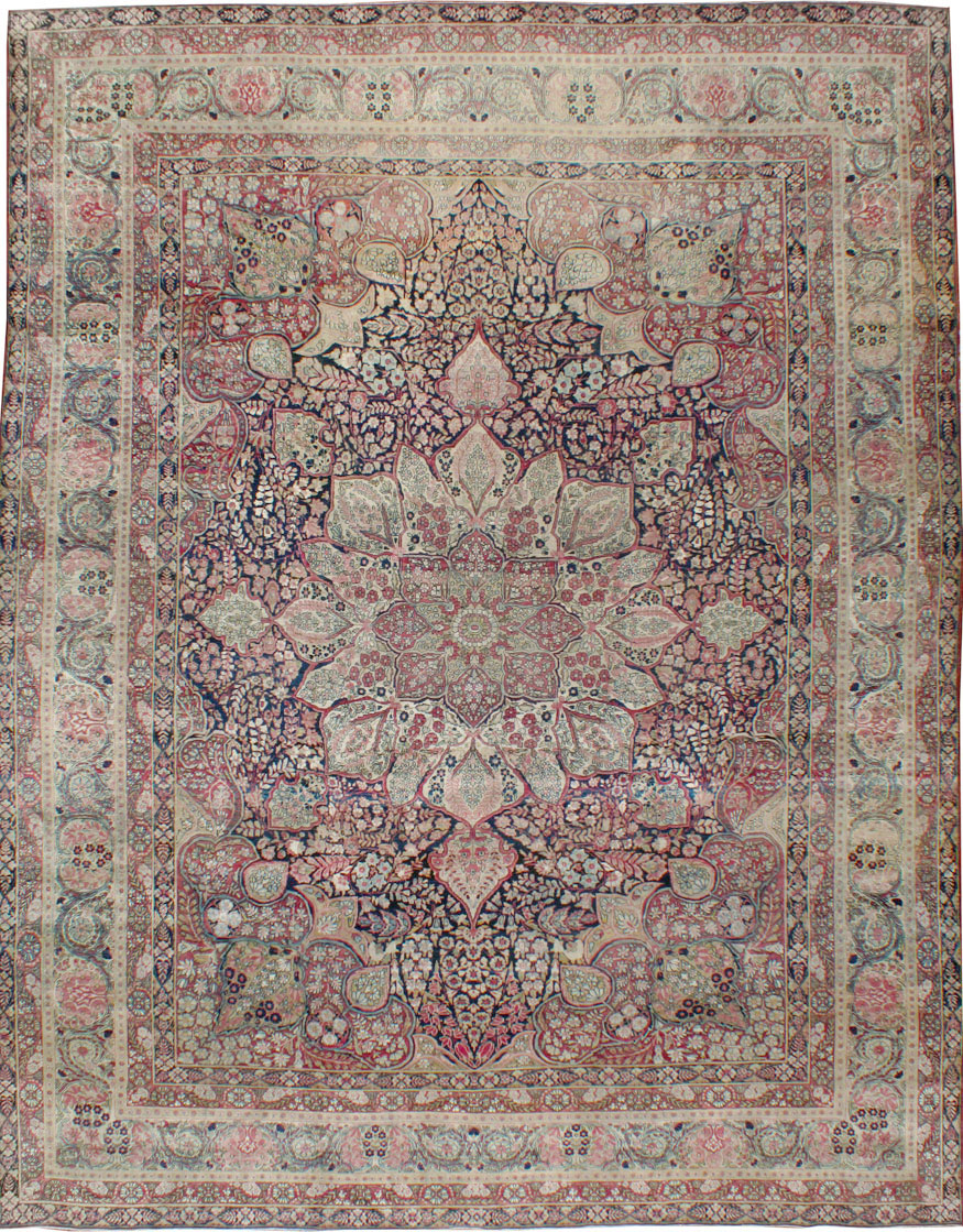 Antique Persian Lavar Kerman Carpet, No.15532 - Galerie Shabab