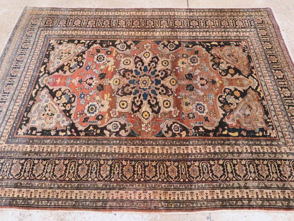 Antique Persian Tabriz Haji Jalili Rug, No.15602 - Galerie Shabab