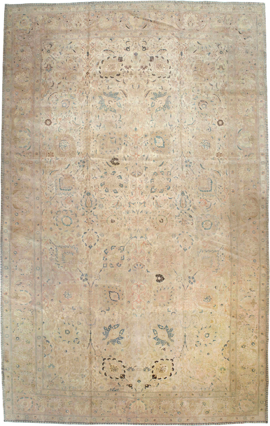 Antique Persian Tabriz Carpet, No.15895 - Galerie Shabab
