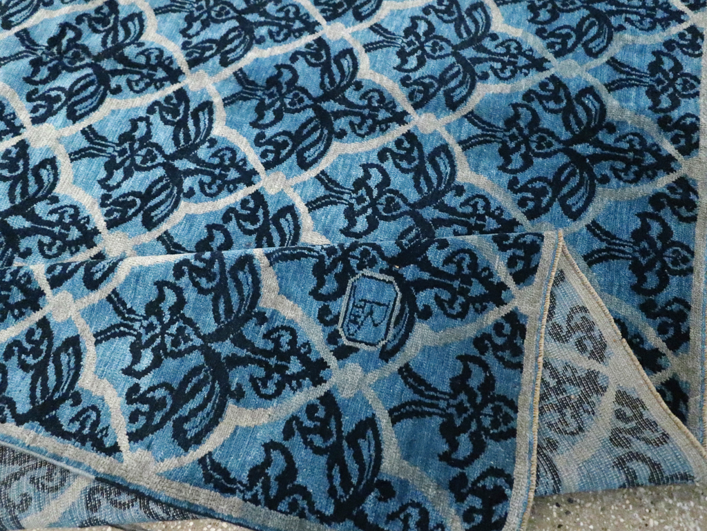 Vintage Persian Modernist Malayer Carpet, No.16082 - Galerie Shabab