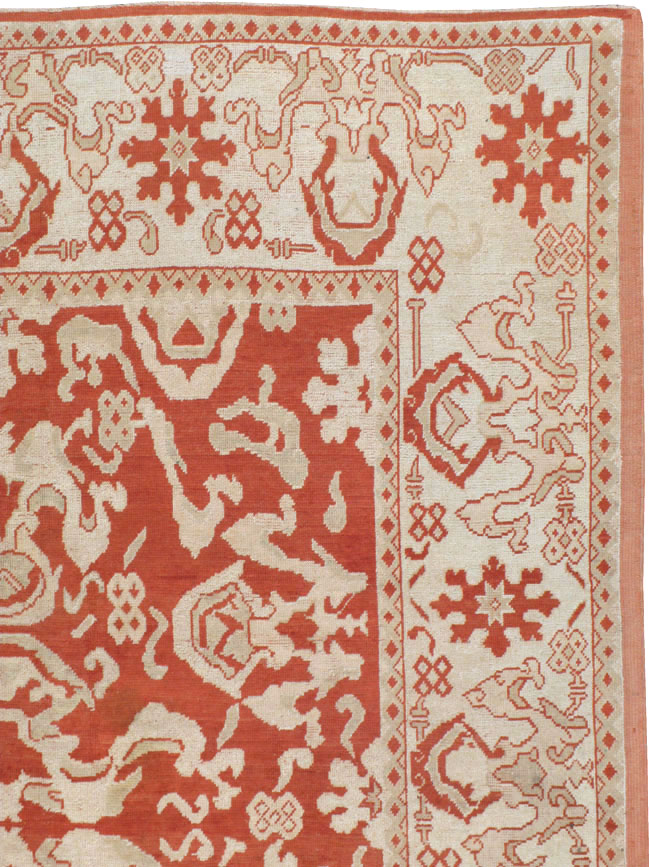 Antique Turkish Oushak Carpet, No.16084 - Galerie Shabab