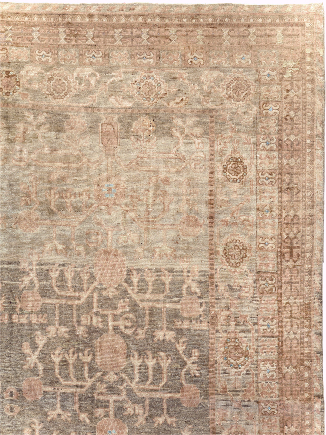Antique East Turkestan Khotan Wide Gallery Runner, No.16928 - Galerie Shabab