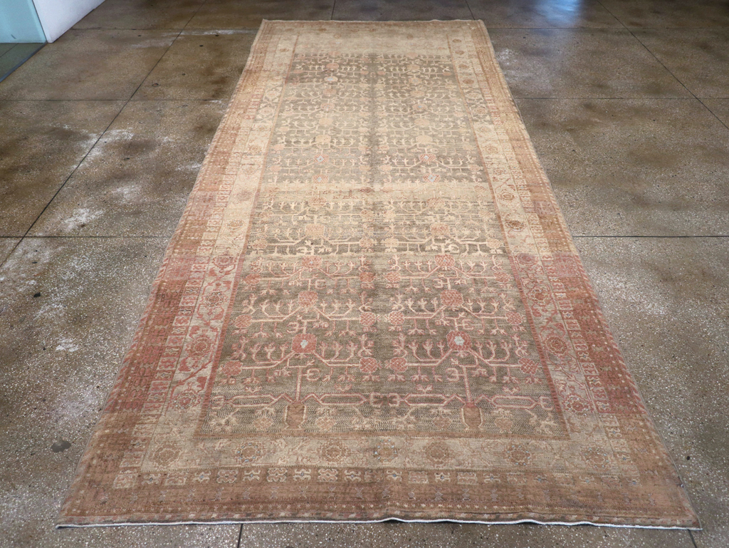 Antique East Turkestan Khotan Wide Gallery Runner, No.16928 - Galerie Shabab