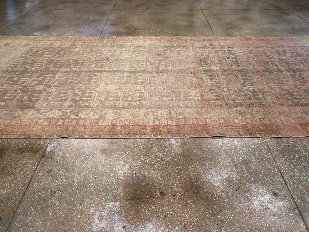 Antique East Turkestan Khotan Wide Gallery Runner, No.16928 - Galerie Shabab