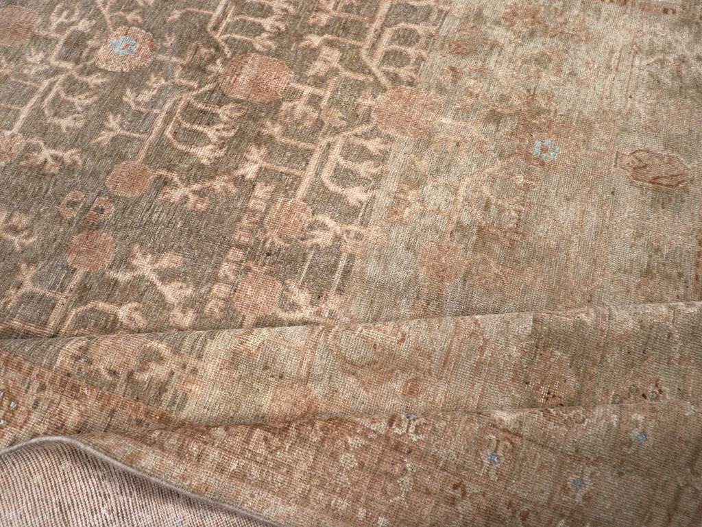 Antique East Turkestan Khotan Wide Gallery Runner, No.16928 - Galerie Shabab