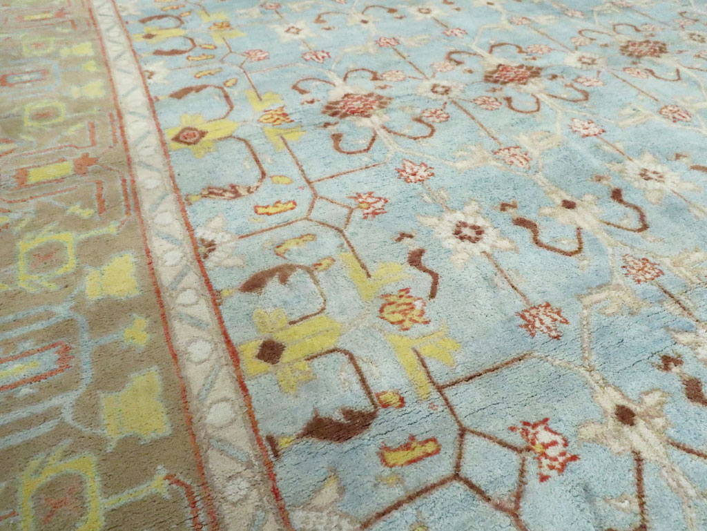 Antique Indian Cotton Agra Carpet, No.16988 - Galerie Shabab