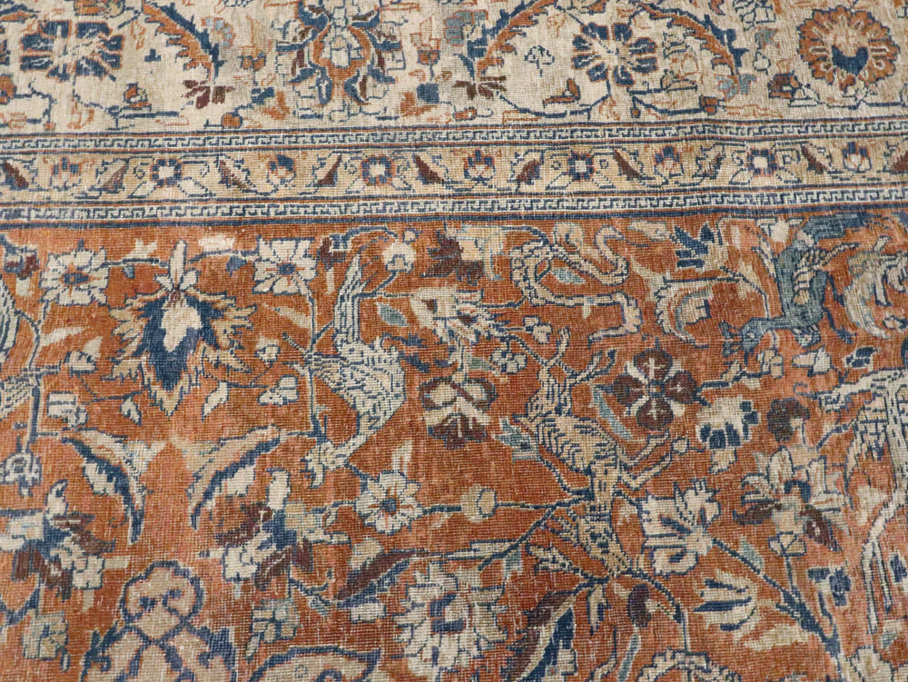 Antique Persian Tabriz Carpet, No.17115 - Galerie Shabab