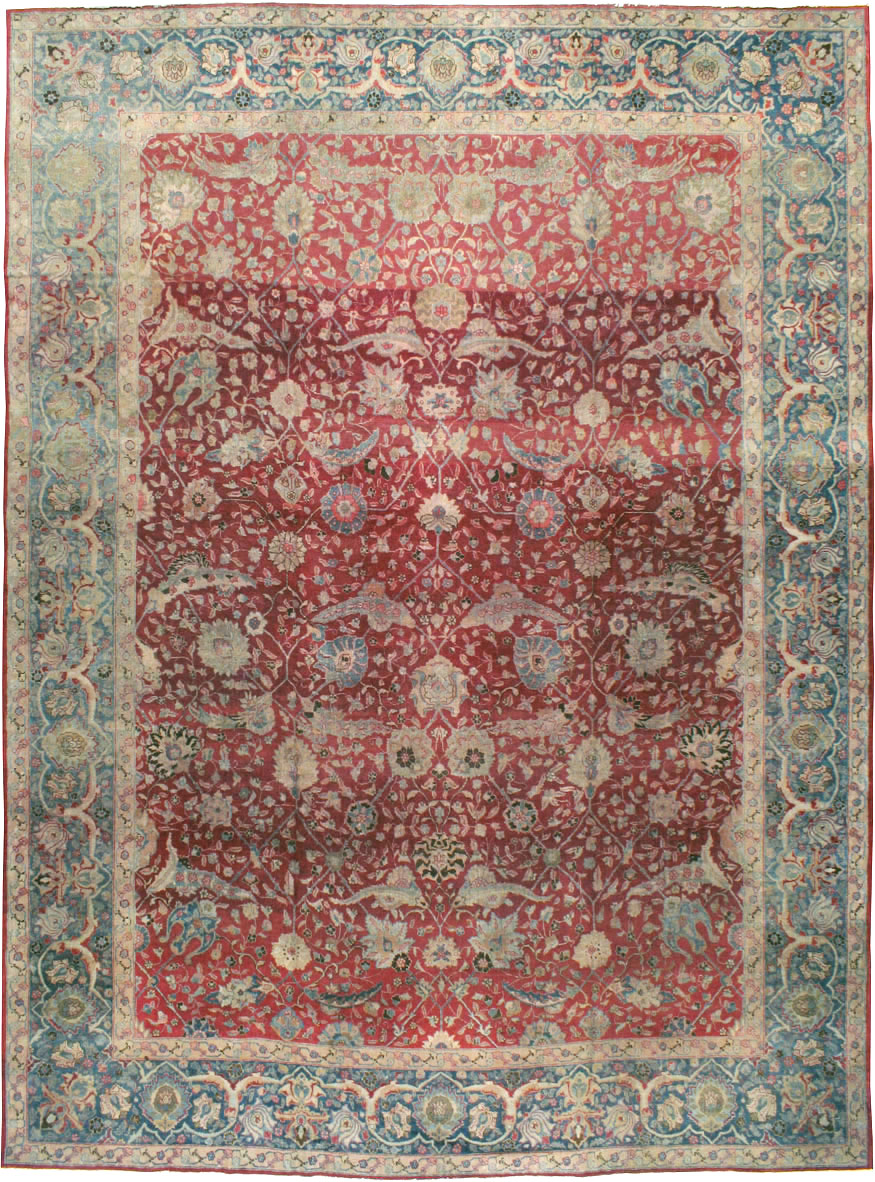 Antique Persian Tabriz Carpet, No.17609 - Galerie Shabab